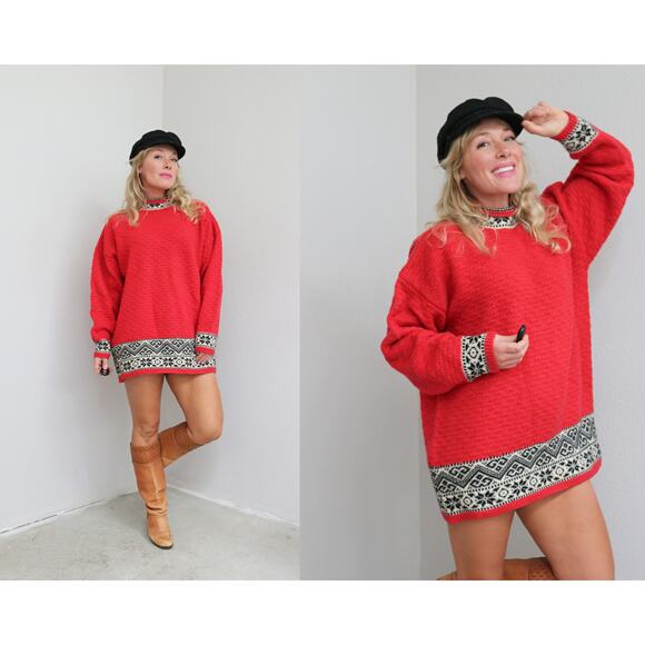 2000's Vintage Gap Oversized Winter Wool Sweater or Mini Dress Women's SM MD LG - Picture 1 of 9